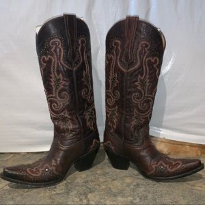 Corral Women's Boots: LDS Brown WT with Studs